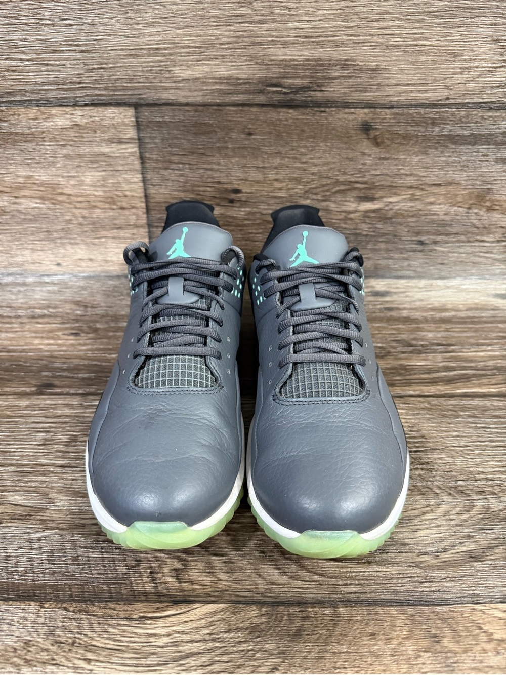 Nike Air Jordan ADG3 Mens Golf Shoes Dark Grey Green Glow Black Sz 9.5 - Picture 2 of 8